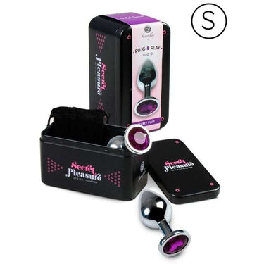 Plug anale in metallo conica viola - Sensazioni intense e riscaldabili